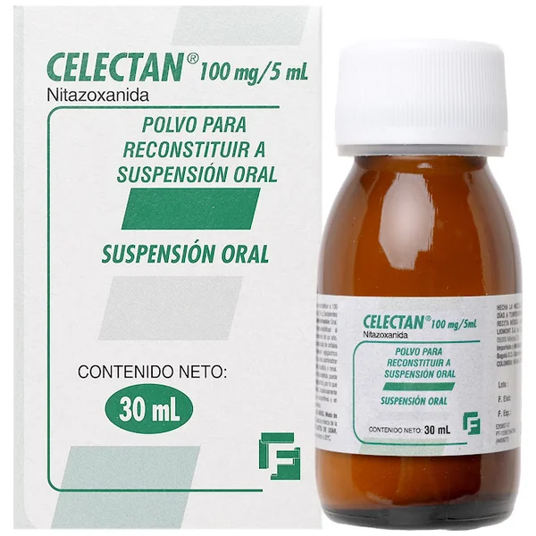 Celectan Nitazoxanida 100Mg/5ml Farmacol Suspensión Frasco X 30 Ml