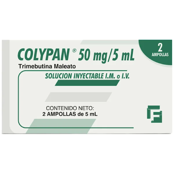 Colypan Trimebutina Maleato 50Mg/5ml Farmacol Frasco X 2 Ampollas