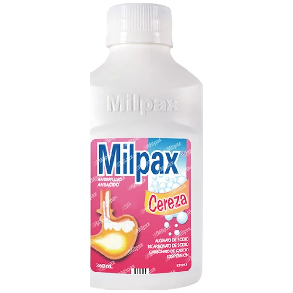 Milpax Suspensión Oral Frasco X 360mL Cereza