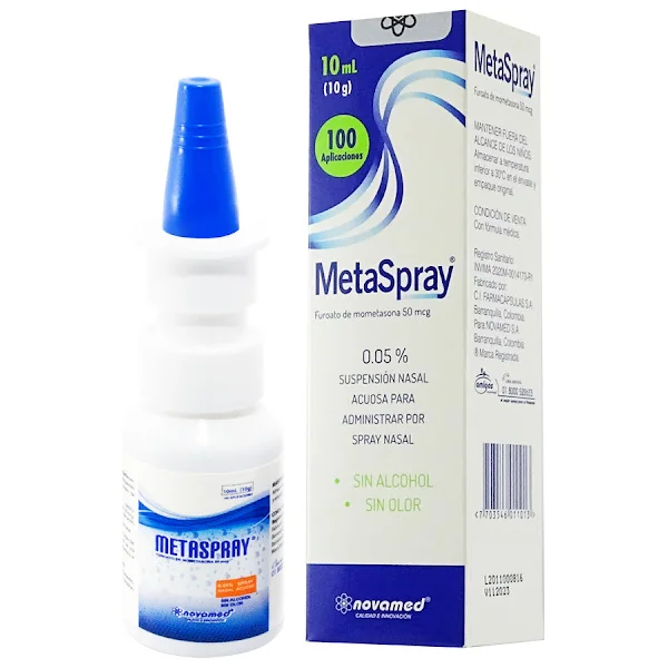 Metaspray Mometasona 50 Mcg Novamed Frasco X 10 Ml