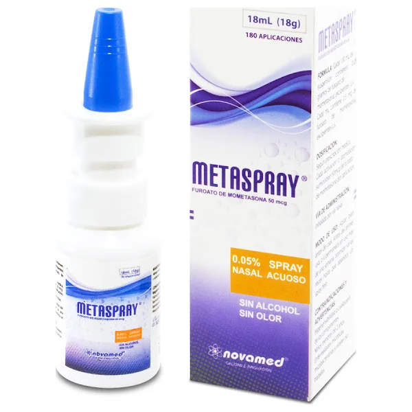 Metaspray Moetasona 50 Mcg Novamed Spray Nasal Frasco X 180 Aplicaciones