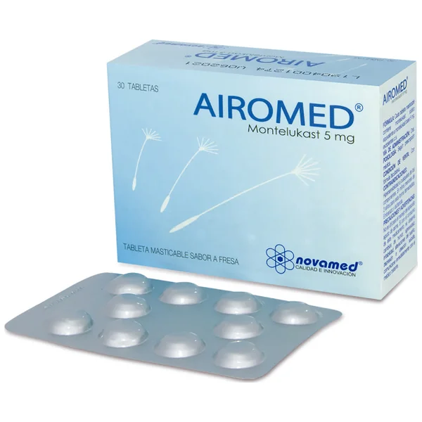 Airomed Monteluukast 5 Mg Novamed Caja X 30 Tabletas