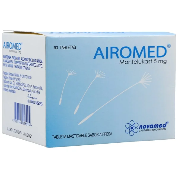 AIROMED MASTICABLE 5MG 90 TBS(A)