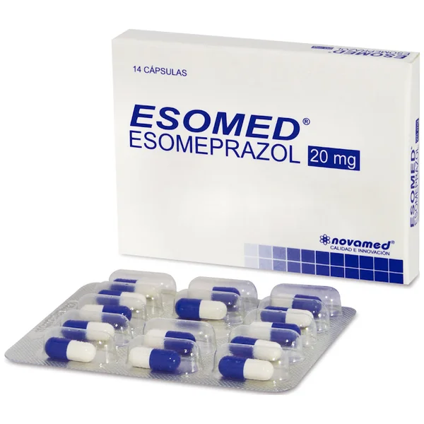 Esomed 20Mg Cápsulas Caja x14Cap. Novamed Esomeprazol                 