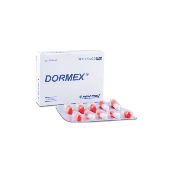 Dormex 100 MG (Diclofenaco) Caja X 20 Caps