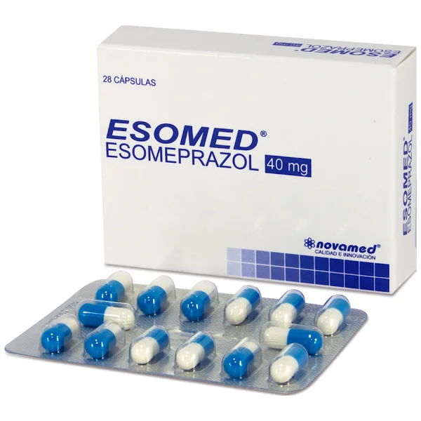 Esomed Esomeprazol 40 Mg Novamed Caja X 28 Cápsulas