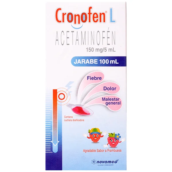 Cronofen Jarabe Acetaminofen 150Mg Novamed Frasco X 5 Ml