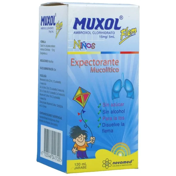 Muxol Flem Niños Jarabe Frasco X 120 mL