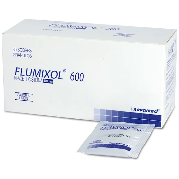 Flumixol N Acetilcisteina 600 Mg Novamed Caja X 30 Sobres