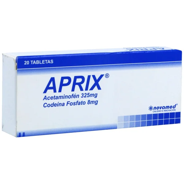 APRIX 325/8 MG 20 TABLETAS
