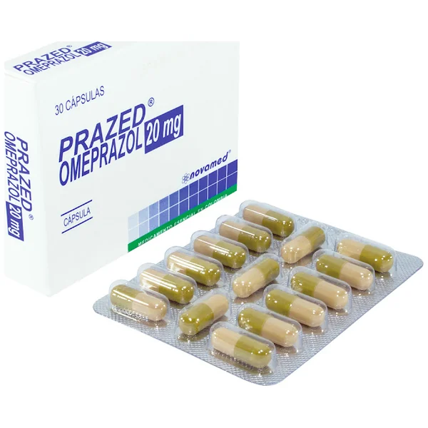Prazed Omeprazol 20 Mg Novamed Caja X 30 Cápsulas