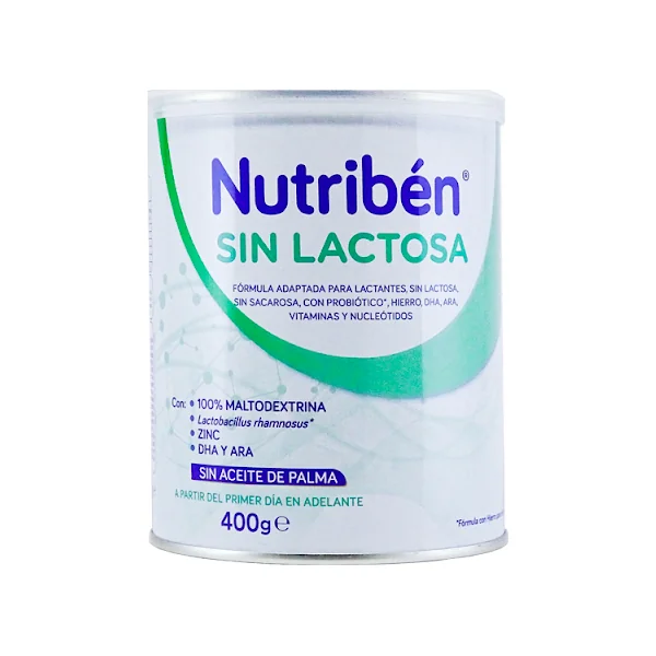 Fórmula Infantil Nutribén Sin Lactosa X 400 Gr