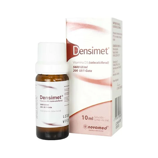 Densimet Vitamina D3 Colecalciferol 5600 Ml Novamed Frasco X 10 Ml