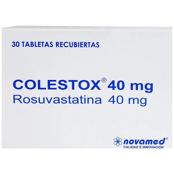 Colestox Rosuvastatina 40 Mg Novamed Caja X 30 Tabletas