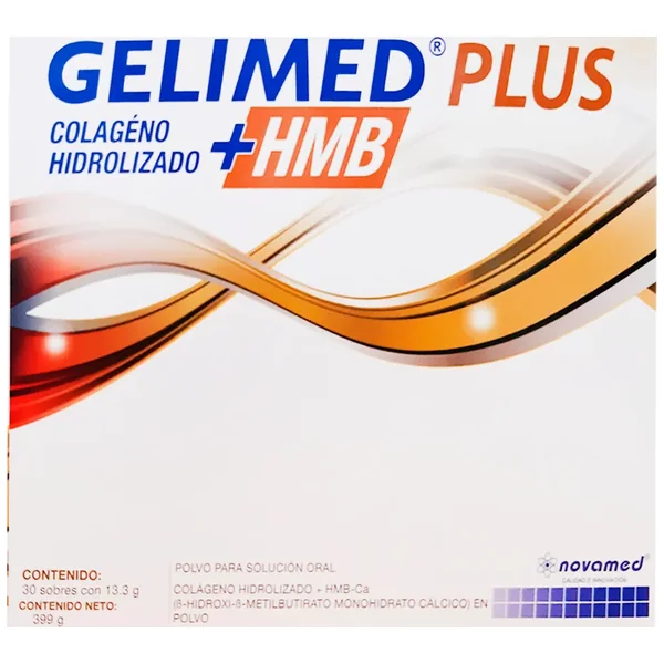 Gelimed Plus (Colageno Hidrolizado + HMB) 399 GR