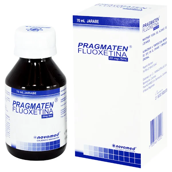 Pragmaten Fluoxetina 20Mg/5ml Novamed Jarabe Frasco X 70 Ml