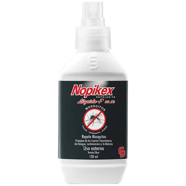 Repelente Mosquitos Nopikex Spray Líquido X 120 Ml