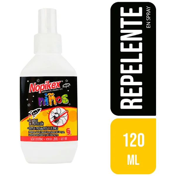 Repelente Nopikex Niños Protección 6 Horas X 120 Ml