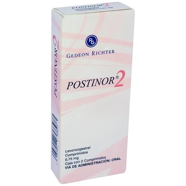 Postinor 2 0.75Mg Caja X 2 Tabletas