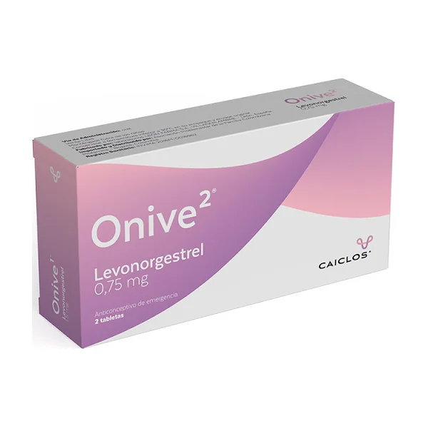 Levornogestrel Onive 2 Caiclos 0.75Mg Caja X 2 Tabletas