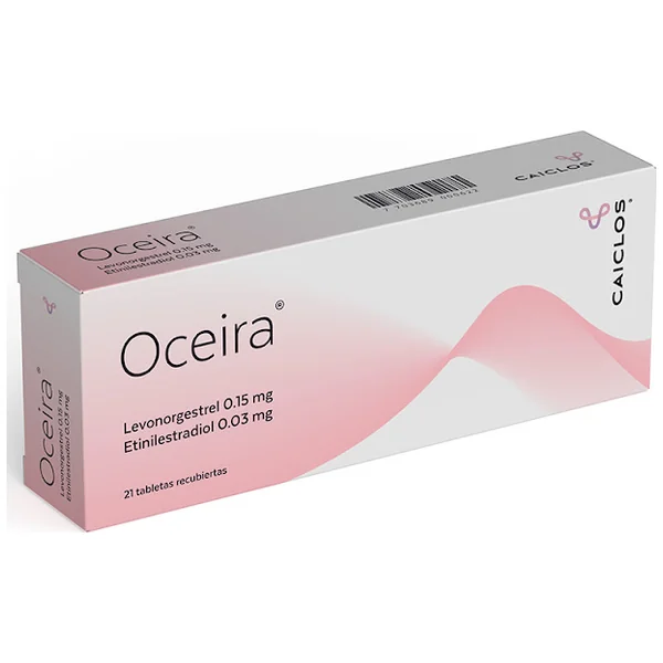 Oceira Levonorgestrel + Etinilestradiol Caiclos 0.15Mg/0.03mg Caja X 21 Tabletas
