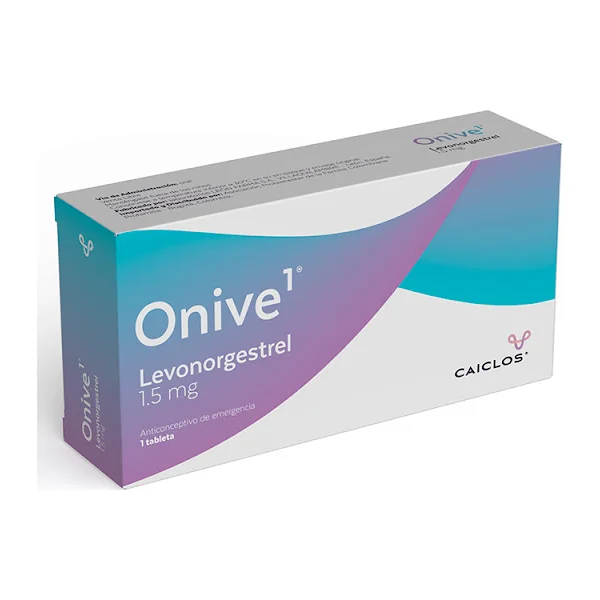 Onive 1 Levonorgestrel 1.5 Mg Caiclos Caja X 1 Tableta