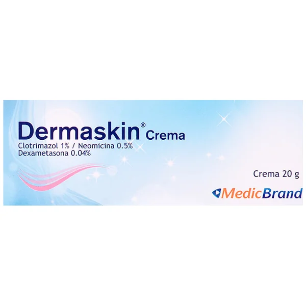 Dermaskin Crema Clotrimazol 1%/Neomicina 0.5%/Dexametasona 0.04% Tubo X20gr