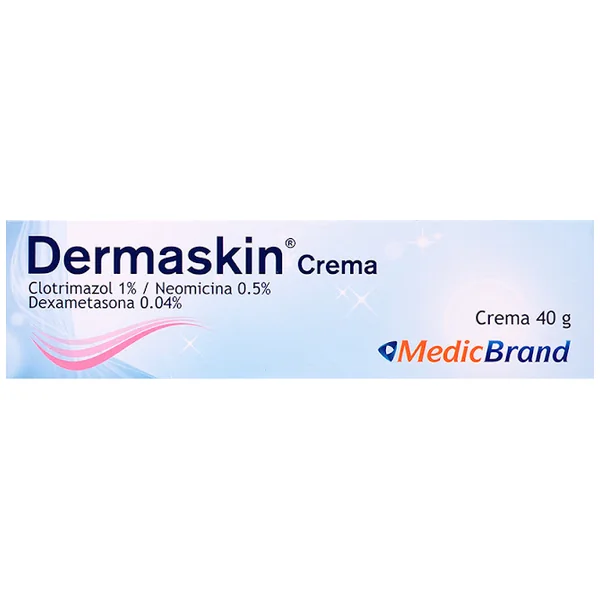 Dermaskin Crema Clotrimazol 1%/Neomicina 0.5%/Dexametasona 0.04% Tubo X40 Gr