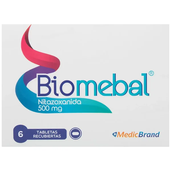 BIOMEBAL 500 MG CAJA 6 TABLETAS COA