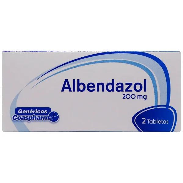 ALBENDAZOL 200 MG 2 TABLETAS COA