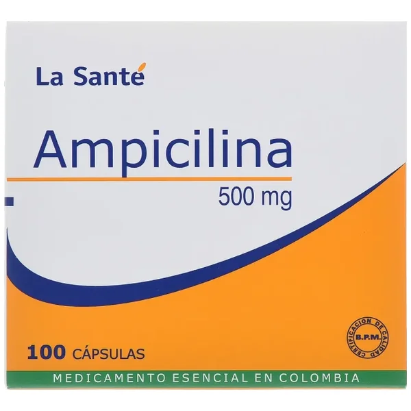 AMPICILINA 500 MG 100 CAPSULAS LS