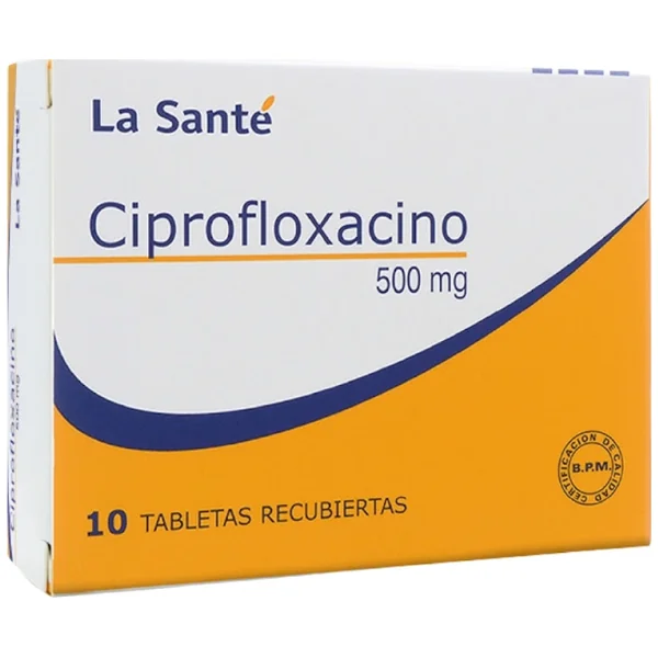 CIPROFLOXACINA 500 MG 10 TABLETAS LS