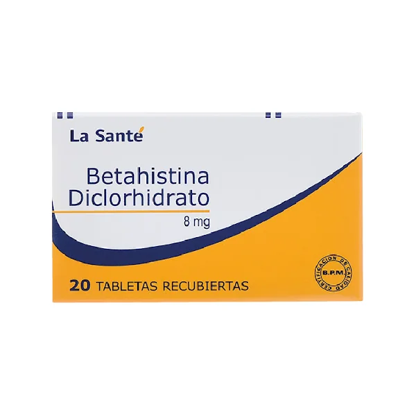 BETAHISTINA 8 MG 20 TABLETAS LS