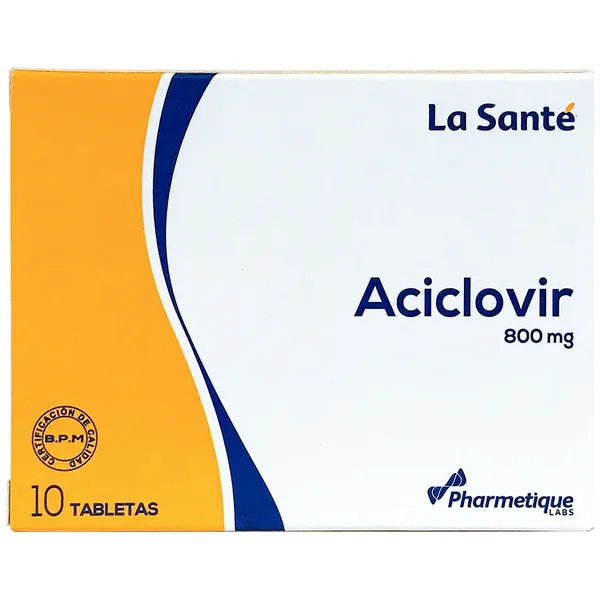 ACICLOVIR 800 MG 10 TABLETAS LS