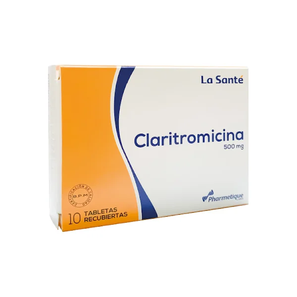 CLARITROMICINA 500 MG 10 TABLETAS LS