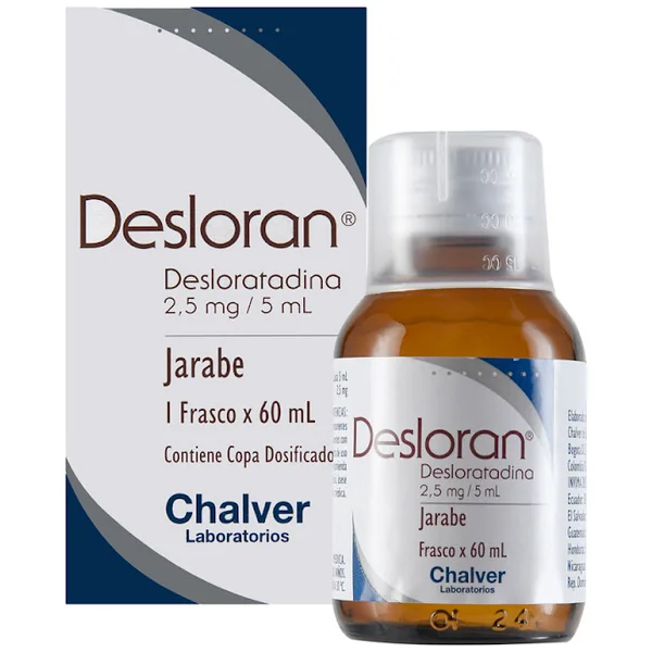 Desloran Desloratadina 2.5Mg/5ml Chalver Jarabe Frasco X 60 Ml