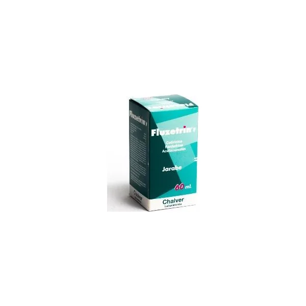 Fluzetrin F Acetaminofén + Cetrizina + Fenilerfina Chalver Jarabe Frasco X 60 Ml