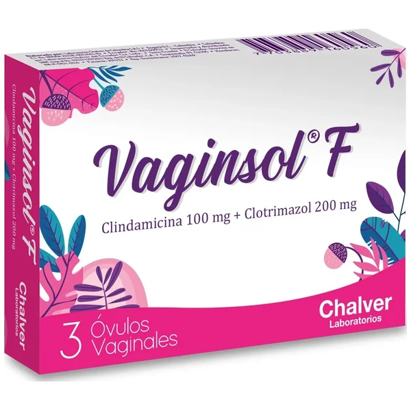 Vaginsol F Óvulos Vaginales (200+100)Mg Caja X 3