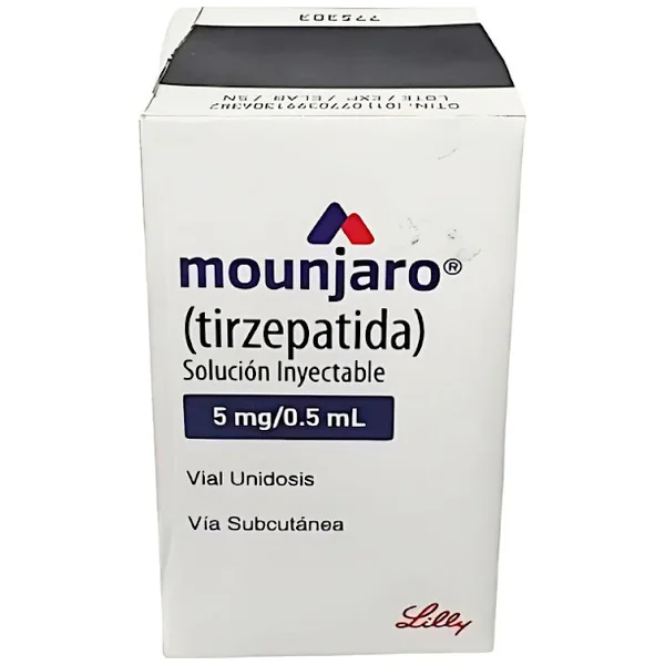 Mounjaro Tirzepatida 5,0mg/0,5ml Eli Lilly Caja x 1 Vial