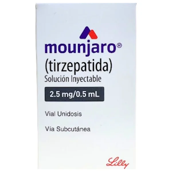 Mounjaro Tirzepatide 2,5mg/0,5ml Eli Lilly Caja x 1 Vial
