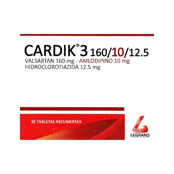 CARDIK 3 160/10/12.5 30 TABS (P)61056