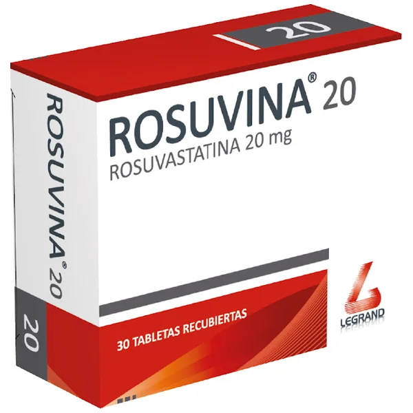 Rosuvina Rosuvastatina 20Mg Legrand Caja X 30 Tabletas