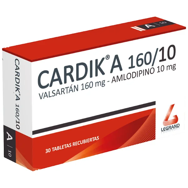 Cardik A Valsartan 160Mg + Amlodipino 10Mg Legrand Caja X 30 Tabletas