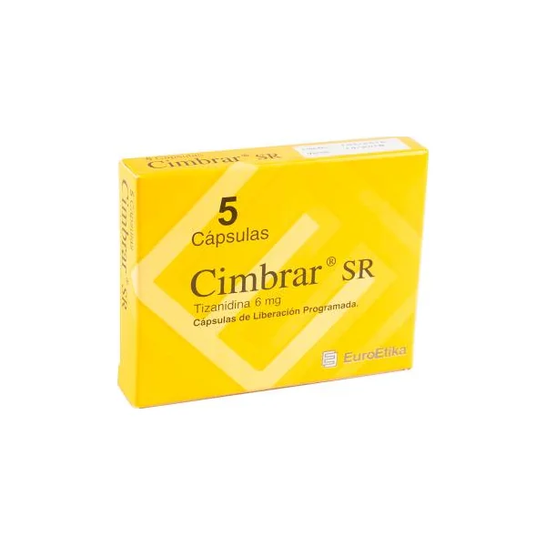 Cimbrar SR Tizanidina 6 Mg Euroetika Caja X 5 Cápsulas
