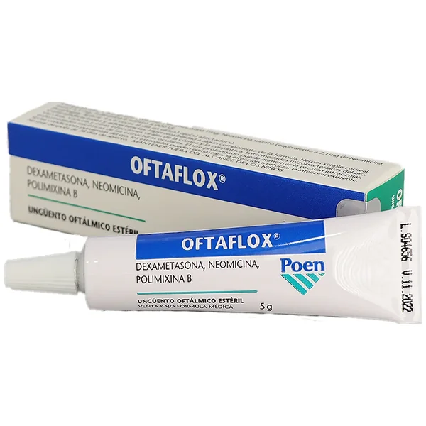 Oftaflox (0.1%+0.35%+6000Ui)/Gr Ung Oft Tubo X 5 Gr