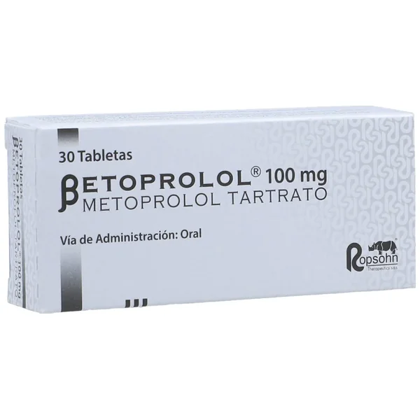 Betoprolol 100Mg Caja X 30 Tabletas