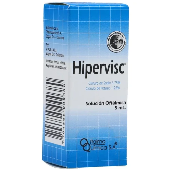 Hipervisc Solución Oftálmica (30Mg+10Mg)/mL Frasco X 5mL