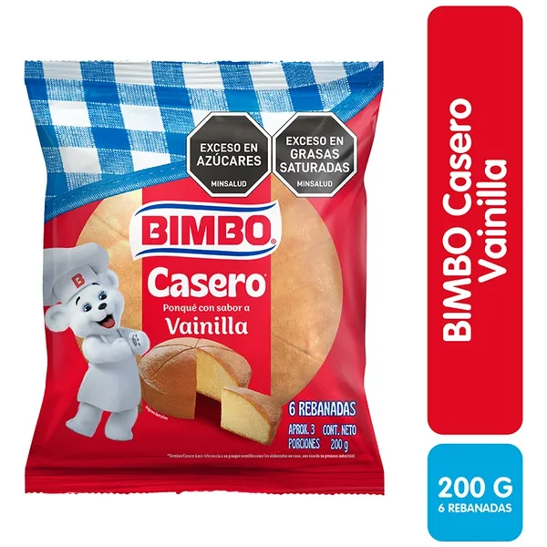 PONQUE BIMBO CASERO VAINILLA X 200 GR
