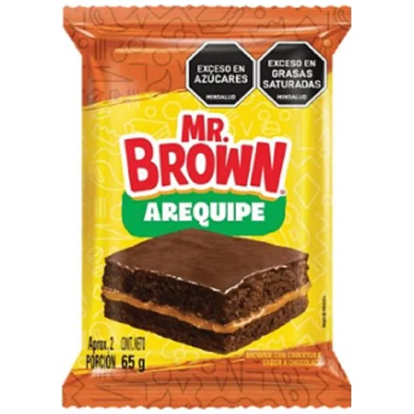 Brownie Mr Brown Arequipe Paquete X 65 Gr