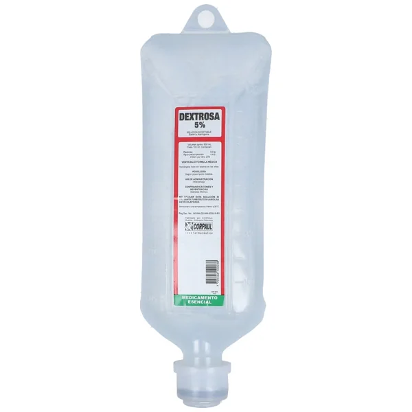 Dextrosa Al 5% Solución Inyectable Bolsa X 500Ml
